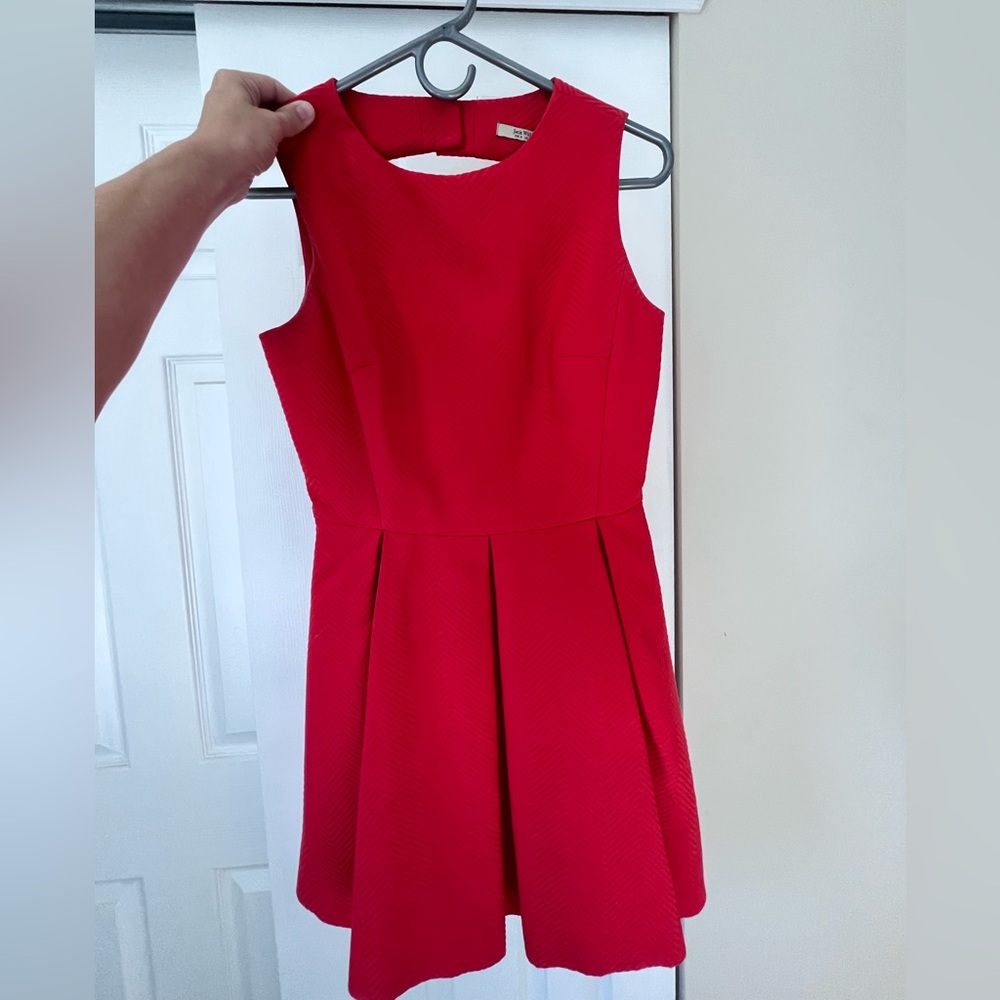 Jack Wills Bright Red Sleeveless Fit-and-Flare Dress
